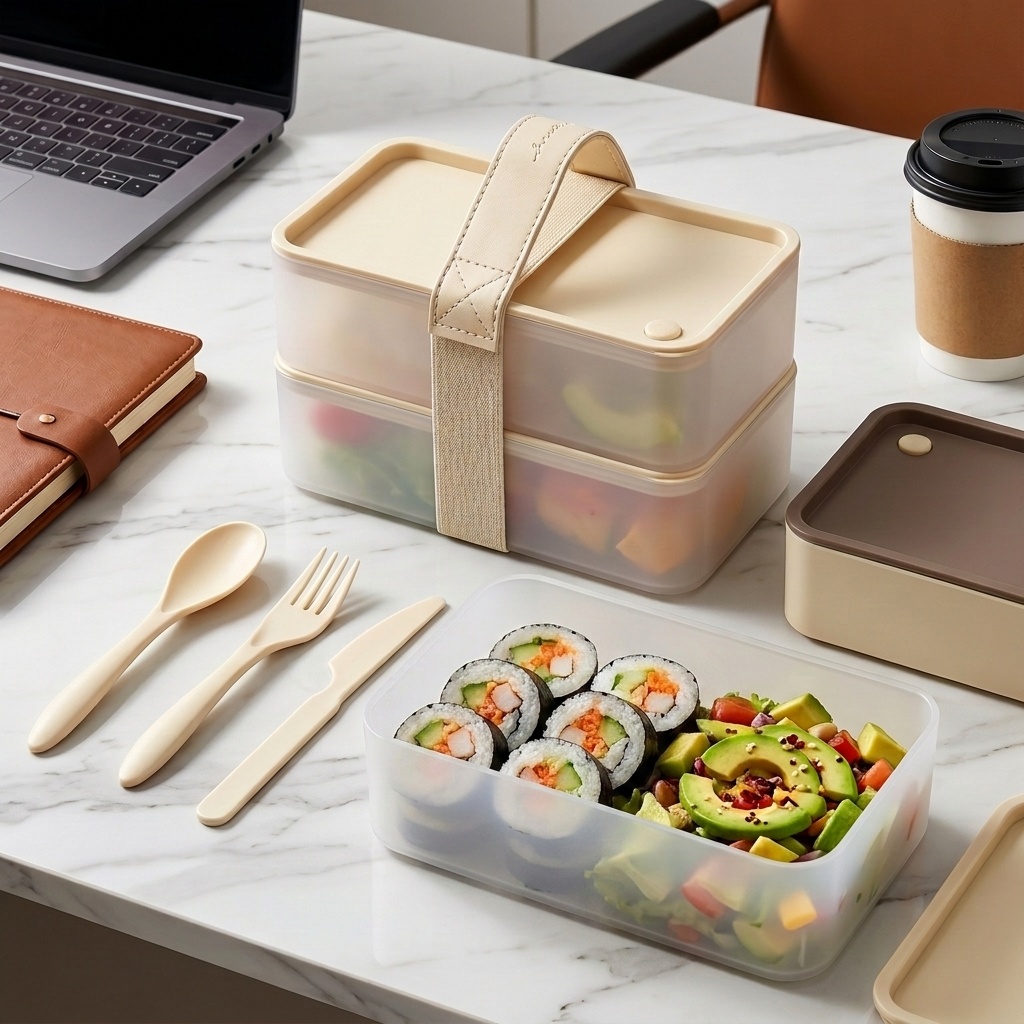 Meal Prep Microwave - 휴대용 플라스틱 식품 용기 재사용 가능한