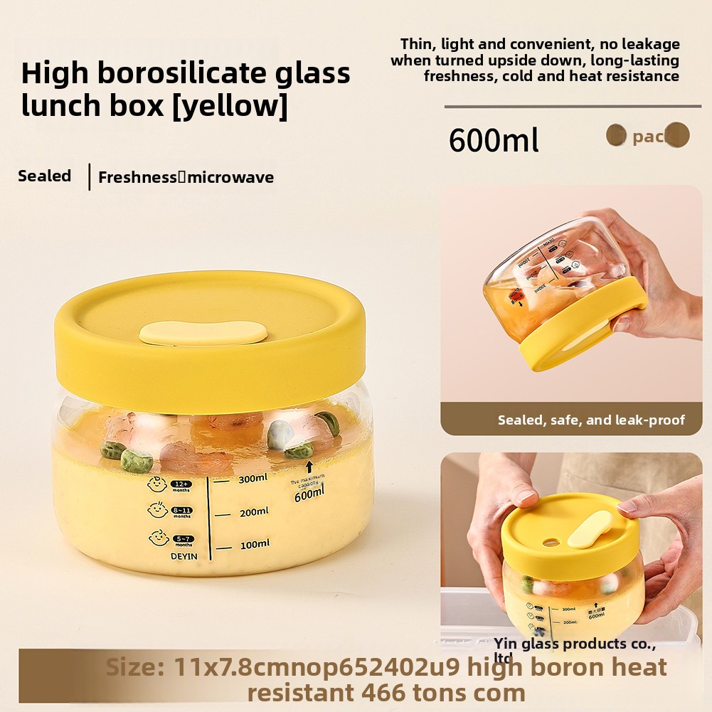 Meal Prep Microwave - 유리 식품 보관 용기 밀폐 누출