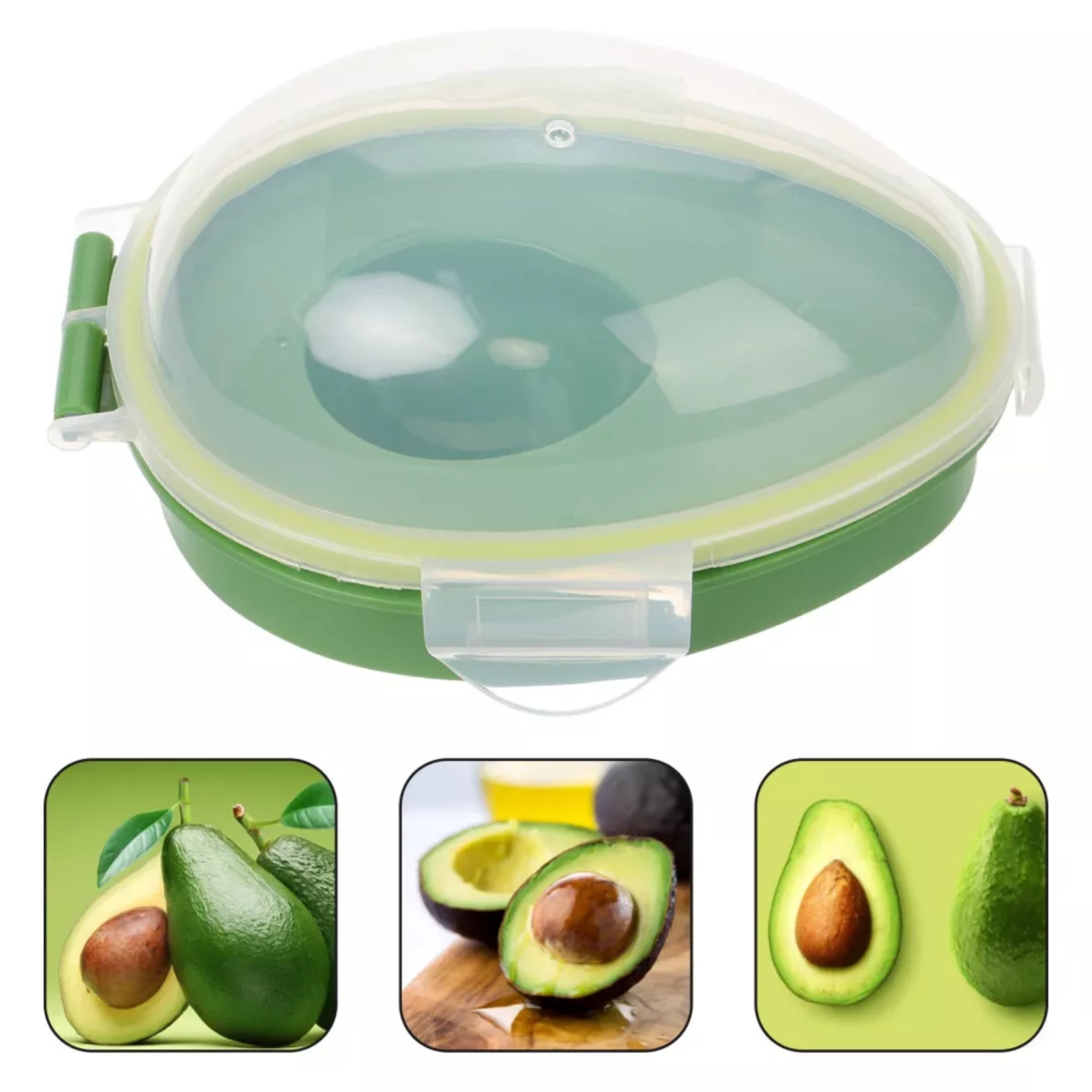Avocado Keeper Pod - 재사용 가능한 아보카도 보관 용기 -