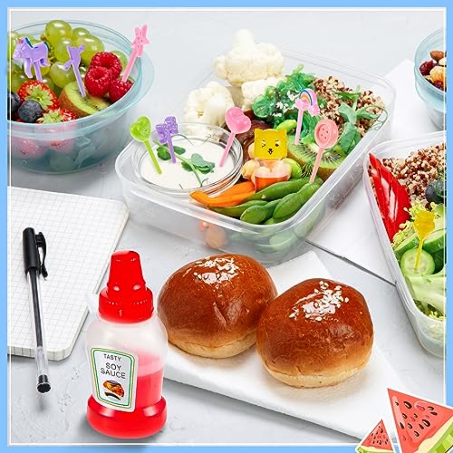 26개 도시락용 간장통, 5개 미니 양념 스퀴즈 병(드 - Sauce Squeeze Bottle 리뷰 및 가격