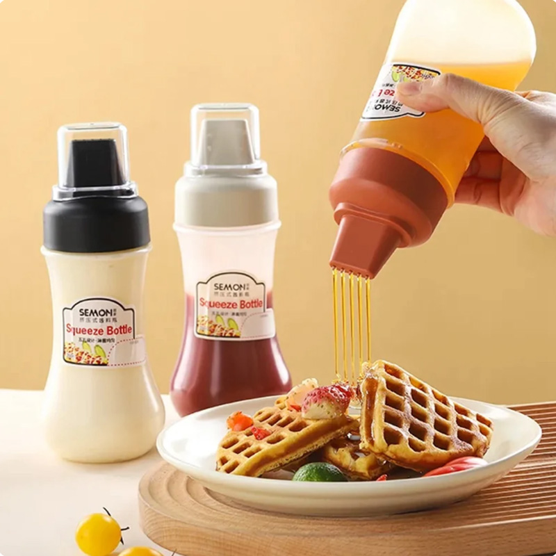 5홀 조미료 짜는 병, 마요네즈, 꿀 등을 위한 노즐이 - Sauce Squeeze Bottle 리뷰 및 가격