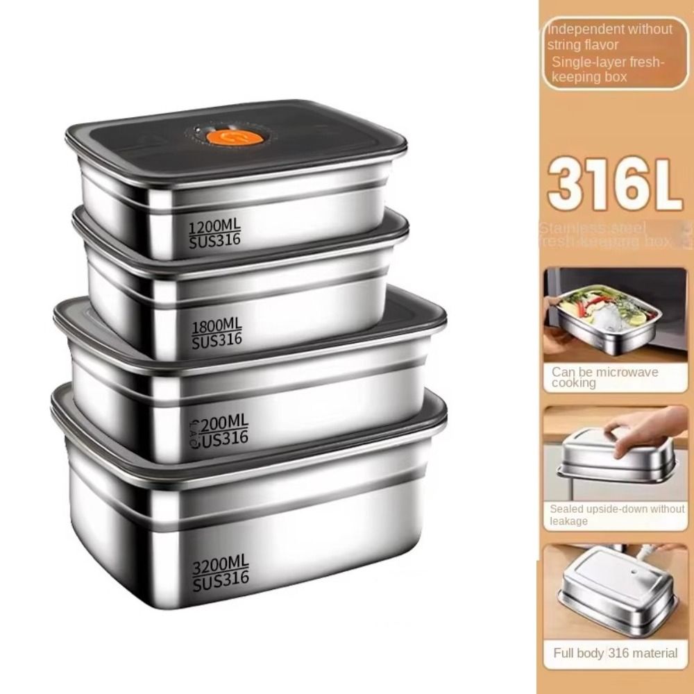 스테인레스 스틸 캠핑 도시락 상자 누출 방지 전자 레인 - Meal Prep Microwave 리뷰 및 가격