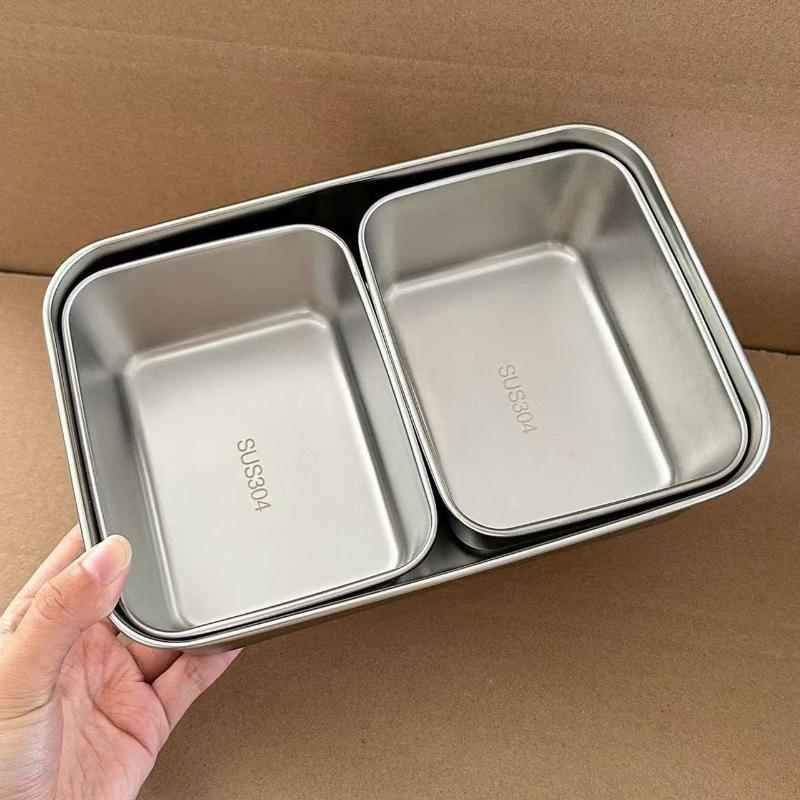 신제품 12/3개입 304 스테인리스 스틸 식품 트레이 - Meal Prep For Office 리뷰 및 가격