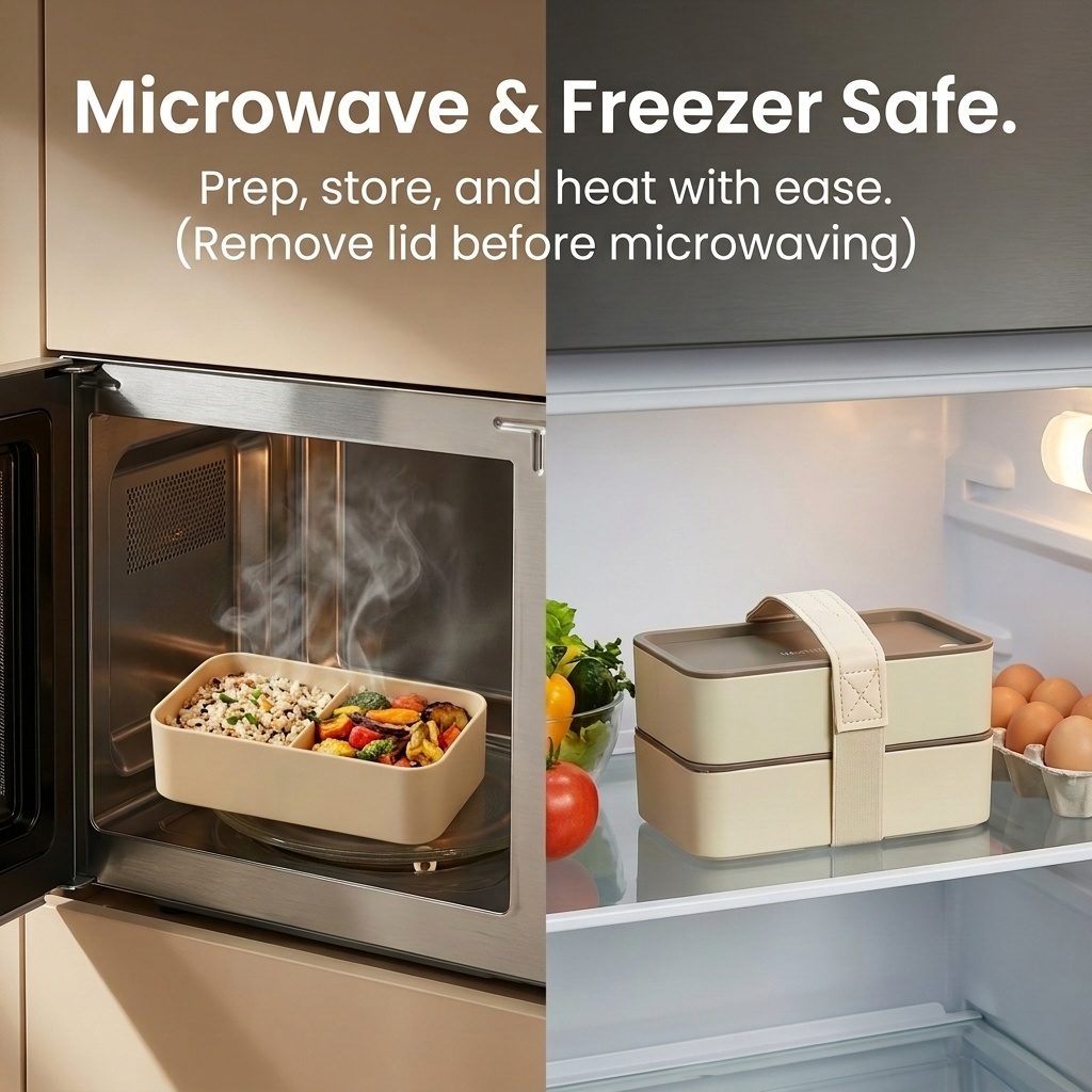 휴대용 플라스틱 식품 용기 재사용 가능한 사각 도시락  - Meal Prep Microwave 리뷰 및 가격