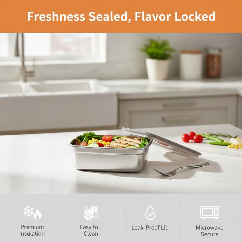 스테인레스 스틸 캠핑 도시락 상자 밀봉형 누출 방지 도 - Meal Prep Microwave 리뷰 및 가격