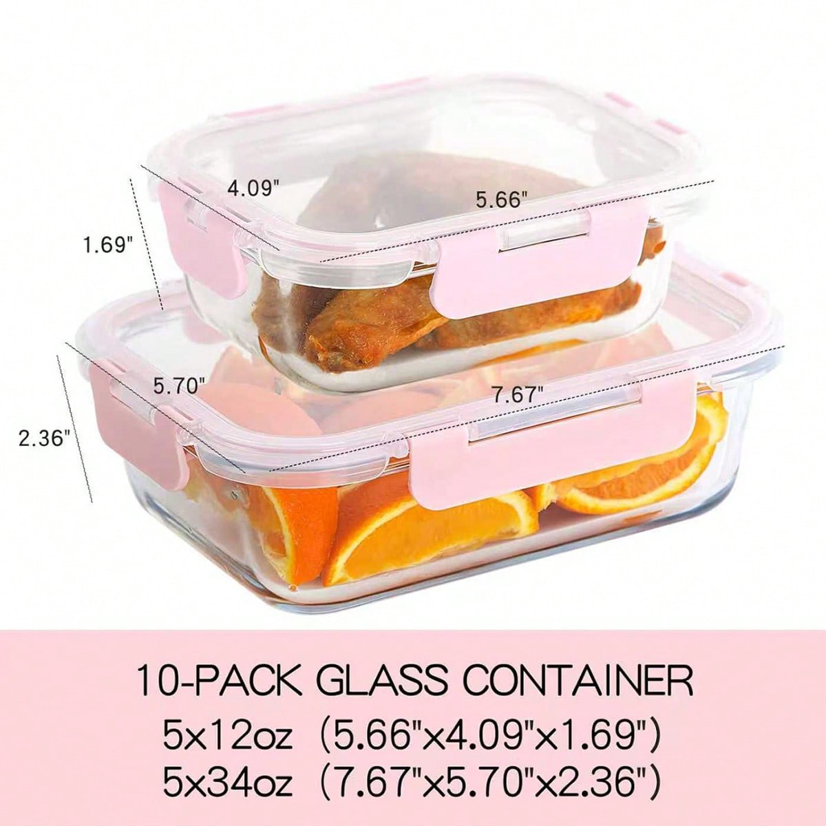 10팩 유리 밀프렙 용기, 뚜껑이 있는 밀폐형 식품 보 - Meal Prep Microwave 리뷰 및 가격
