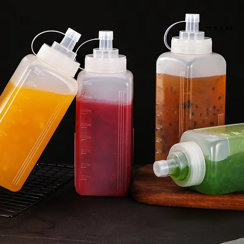 2PC 플라스틱 스퀴즈 소스병 대구경, 잼, 샐러드 드 - Sauce Squeeze Bottle 리뷰 및 가격