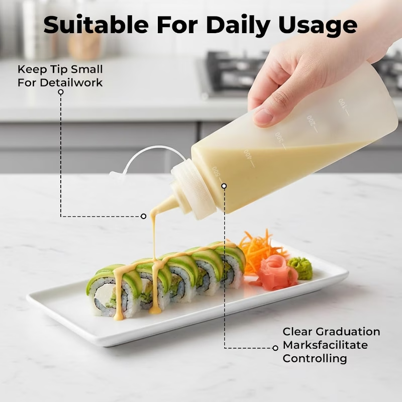500ML 플라스틱 뾰족한 입구 스퀴즈형 소스병, 친환 - Sauce Squeeze Bottle 리뷰 및 가격