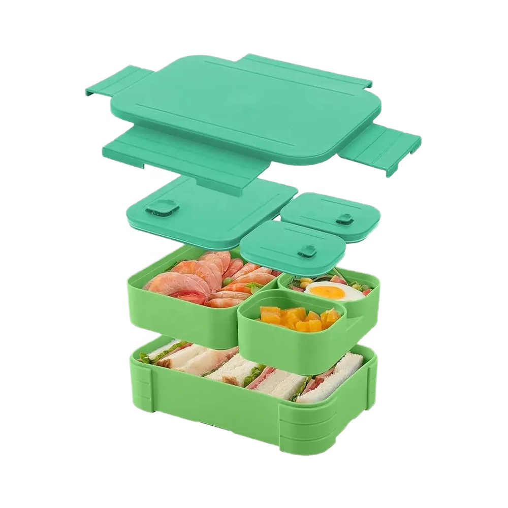 현대식 도시락 4칸 누수 방지 식품 용기 휴대용 식사  - Meal Prep For Office 리뷰 및 가격