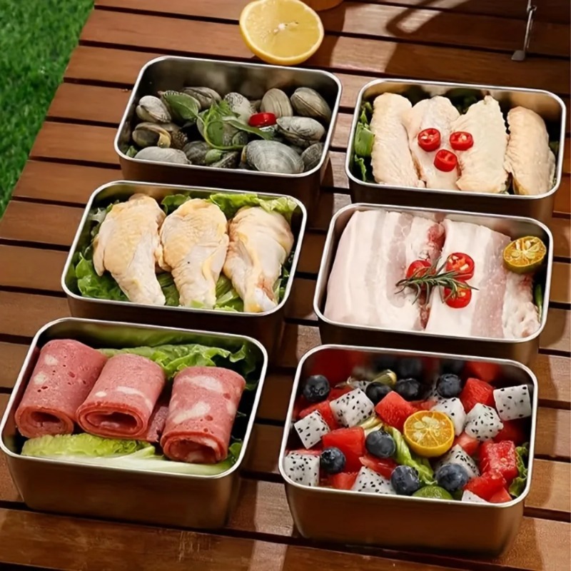 5개 스테인리스 스틸 식품 보관 용기 세트 - 밀폐형  - Meal Prep For Office 리뷰 및 가격